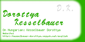 dorottya kesselbauer business card